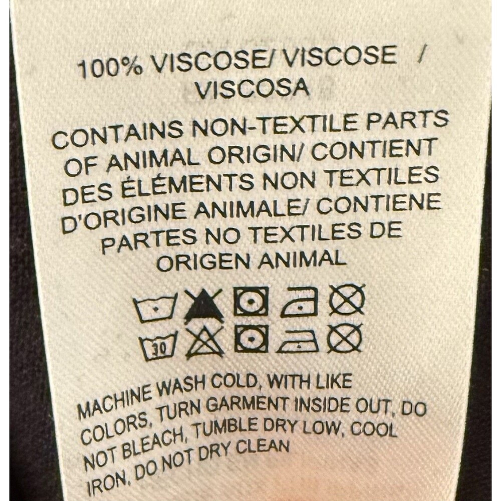Lucky Brand Women’s 1X Black Beige Floral Boho Peasant Tunic Top Blouse - Picture 11 of 12